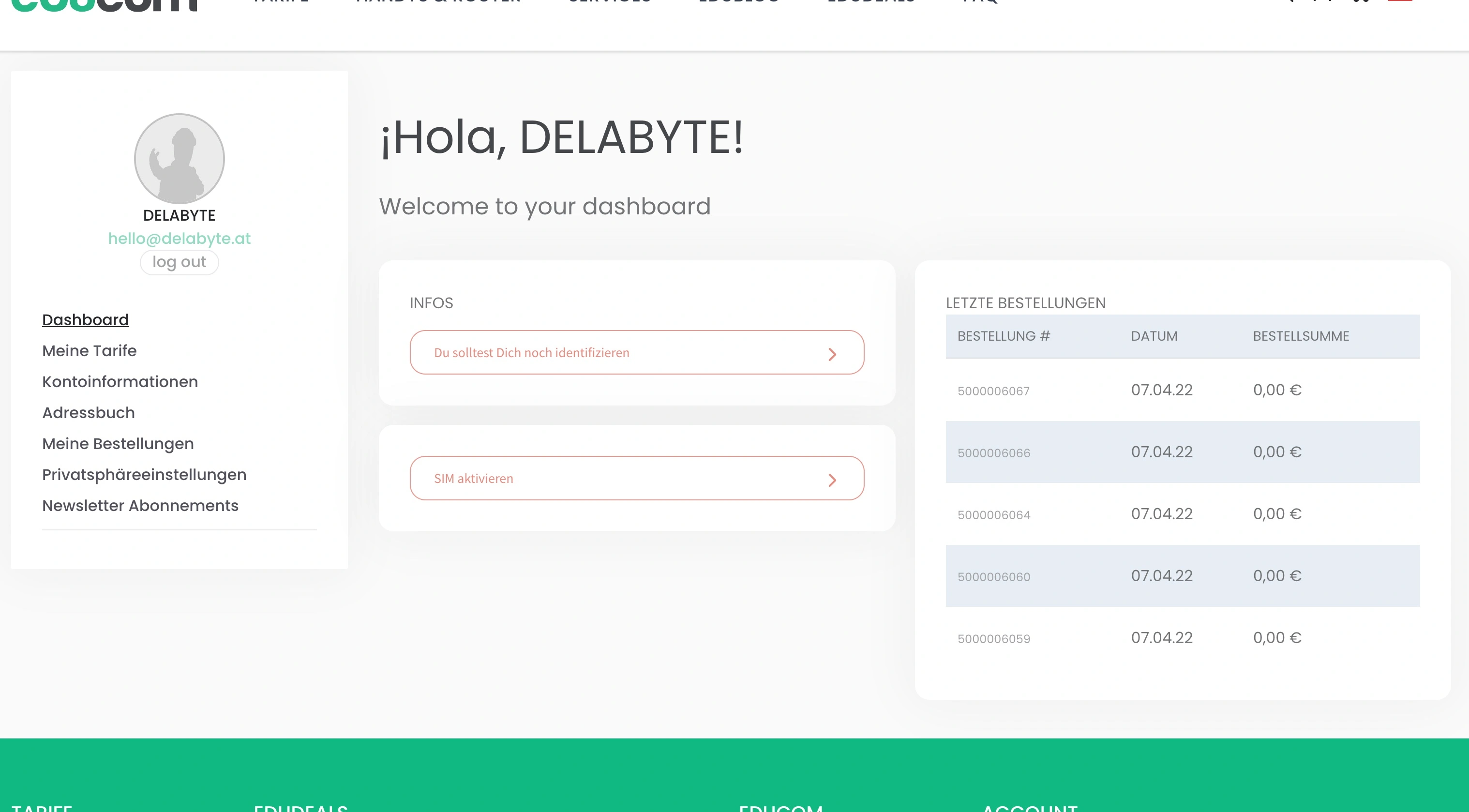 Paybox Ident Magento Dashboard
